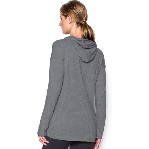 UNDER ARMOUR - L Sz S - NWT Heat Gear Woman's Stadium Hoodie in Graphite - Picture 5 of 16